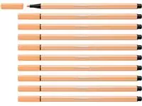 Een Viltstift STABILO Pen 68/25 medium pastel oranje koop je bij Kantoorboekhandel Van Atten