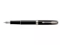 Een Vulpen Parker Sonnet black laquer CT fijn koop je bij De Rijk Kantoorshop