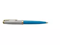 Een Balpen Parker 51 Premium turquoise GT medium koop je bij Kantorice office & business supplies