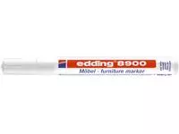 Een Viltstift edding 8900 meubel rond 1.5-2mm spierwit blister à 1 stuk koop je bij Kantorice office & business supplies