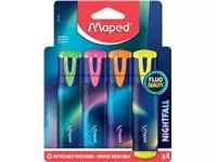 Een Markeerstift Maped Nightfall blister á 4 kleuren koop je bij Supply Mij