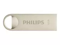 Een USB-stick 2.0 Philips moon vintage silver 32GB koop je bij iPlusoffice