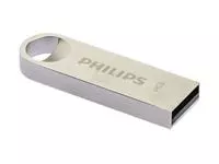Een USB-stick 2.0 Philips Moon Vintage Silver 64GB koop je bij All Office Kuipers BV