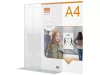 Een Infobord Nobo Premium Plus A4 acryl vrijstaand koop je bij All Office Kuipers BV
