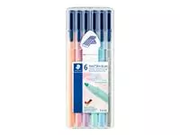 Een Kleurstift Staedtler 323 Triplus color à 6 pastelkleuren koop je bij Sysdicom BV