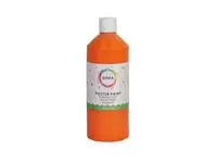 Een Plakkaatverf Qrea oranje 500ml koop je bij Clippz! Office Supplies