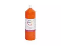 Een Plakkaatverf Qrea oranje 1000ml koop je bij D. Sonneveld B.V.