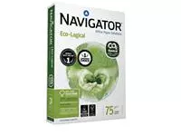 Een Kopieerpapier Navigator Eco-Logical CO2 A4 75gr wit 500vel koop je bij De Rijk Kantoorshop