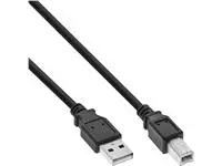 Een Kabel InLine USB-A USB-B 2.0 M 3 meter zwart koop je bij Kantorice office & business supplies