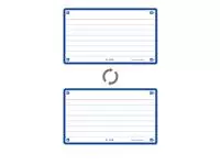 Een Flashcard Oxf 2.0 75x125mm 80vel 250gr lijn blauw koop je bij All Office Kuipers BV