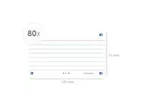 Een Flashcard Oxf 2.0 75x125mm 80vel gram lijn wit koop je bij All Office Kuipers BV