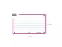 Een Flashcard Oxford 2.0 75x125mm 80vel 250gr lijn fuchsia koop je bij Sysdicom BV