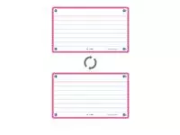 Een Flashcard Oxford 2.0 75x125mm 80vel 250gr lijn fuchsia koop je bij Sysdicom BV