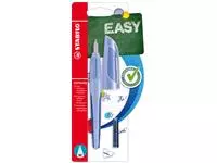 Een Vulpen STABILO Easybuddy rechtshandig medium babyblauw blister à 1 stuk koop je bij Clippz! Office Supplies