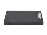 Een Klembordkoffer MAULtred A4 staand met opbergvak zijopening PP zwart koop je bij Quality Office Supplies