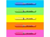 Markeerstift Bic grip Highlight your life assorti blik à 15 stuks