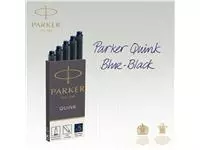 Een Inktpatroon Parker Quink blauwzwart blister à 10 stuks koop je bij De Joma BV