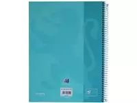 Een Notitieboek Oxford Touch Europeanbook A4+ 4-gaats lijn 80vel pastel blauw koop je bij De Joma BV