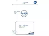 Een Label PostNL IEZZY A4 1.000 150x100mm koop je bij All Office Kuipers BV