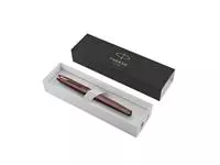 Een Vulpen Parker IM Monochrome burgundy GT fijn koop je bij Sysdicom BV