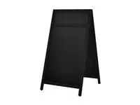 Een Krijt stoepbord Europel 660x1280mm met top zwart koop je bij De Rijk Kantoorshop