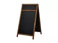 Een Krijt stoepbord Europel 660x1280mm met top natuur koop je bij De Rijk Kantoorshop