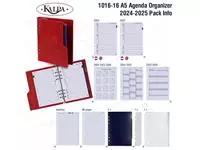 Een Organizer Kalpa Clipb A5 + ag24-25 7d/2p rood koop je bij All Office Kuipers BV