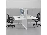 Een Monitorarm Fellowes Eppa Crossbar wit koop je bij All Office Kuipers BV
