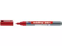 Een Viltstift edding 361 whiteboard rond 1mm rood koop je bij QuickOffice BV