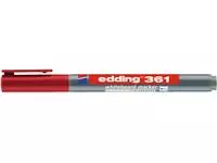 Een Viltstift edding 361 whiteboard rond 1mm rood koop je bij De Rijk Kantoorshop