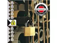 Een Hangslot MasterLock 2 gelijksluitend messing 40mm koop je bij De Rijk Kantoorshop