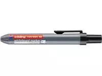 Een Viltstift edding 12 whiteboard drukknop rond 1.5-3mm zwart koop je bij De Joma BV