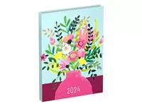 Een Agenda 2024 Lannoo Paper Salad bloemen 7dagen/2pagina's 110x150 koop je bij De Rijk Kantoorshop