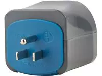 Een Reisstekker Brennenstuhl adapter wereld 150 landen met aarding zwart koop je bij Romijn Office Supply