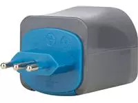 Een Reisstekker Brennenstuhl adapter wereld 150 landen met aarding zwart koop je bij Romijn Office Supply