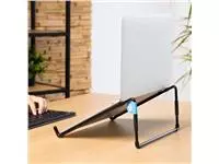 Een Laptopstandaard R-Go Steel Travel Zwart koop je bij All Office Kuipers BV