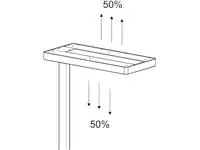 Werkplek tafelklem MAUL Javal LED dimbaar hg 120cm zwart