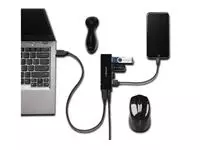 Een Hub Kensington USB 3.0 4-Poorten met oplader koop je bij De Joma BV