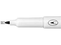 Een Viltstift Nobo whiteboard Glide fijn zwart 1mm 4stuks koop je bij De Joma BV