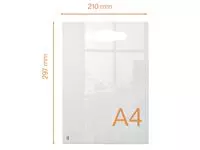 Een Notitiebord Nobo transparant acryl handgreep A4 koop je bij All Office Kuipers BV