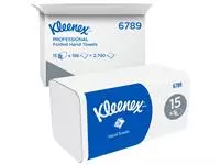 Een Handdoek Kleenex i-vouw 2-laags 21x21.5cm 15x186stuks wit 6789 koop je bij QuickOffice BV