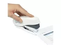 Een Nietmachine Rapesco Germ-Savvy ECO Luna Less Effort antibacterieel 24/8mm wit koop je bij QuickOffice BV