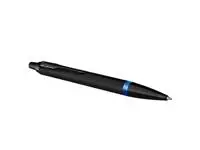 Balpen Parker IM black blue vibrant ring medium blister à 1 stuk