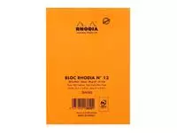 Een Schrijfblok Rhodia A6 lijn 80 vel 80gr oranje koop je bij De Joma BV