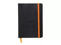 Een Notitieboek Rhodia A6 lijn 72 vel 90gr zwart koop je bij Quality Office Supplies