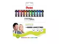 Een Gelschrijver Pentel BL77 Energel medium assorti etui à 12 stuks koop je bij All Office Kuipers BV