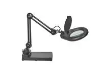 Een Loeplamp MAUL Viso LED met voet zwart koop je bij De Joma BV