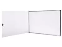 Een Binnenvitrine wand MAULextraslim whiteboard 8xA4 met slot koop je bij Friese Schrijfkamer