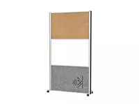 Een Cloison acoustique MAUL 100x180 liège, tableau blanc, gris/alu mobile koop je bij QuickOffice BV