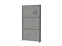 Een Cloison acoustique MAUL Uplight 100x180 gris foncé/anthracite sur piedce koop je bij QuickOffice BV